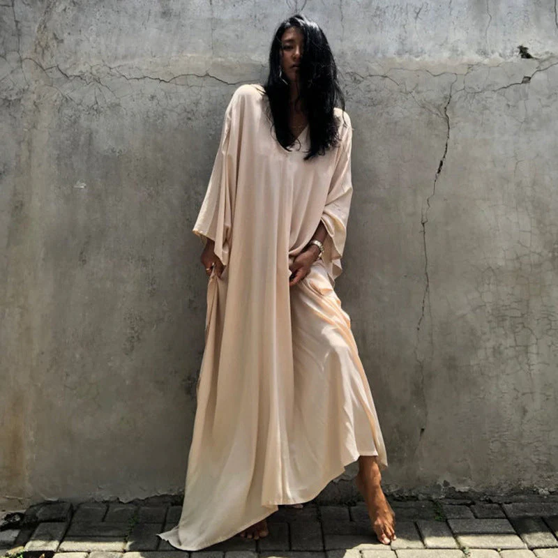 Relaxed Fit Vacation Midi Dress - Image 16