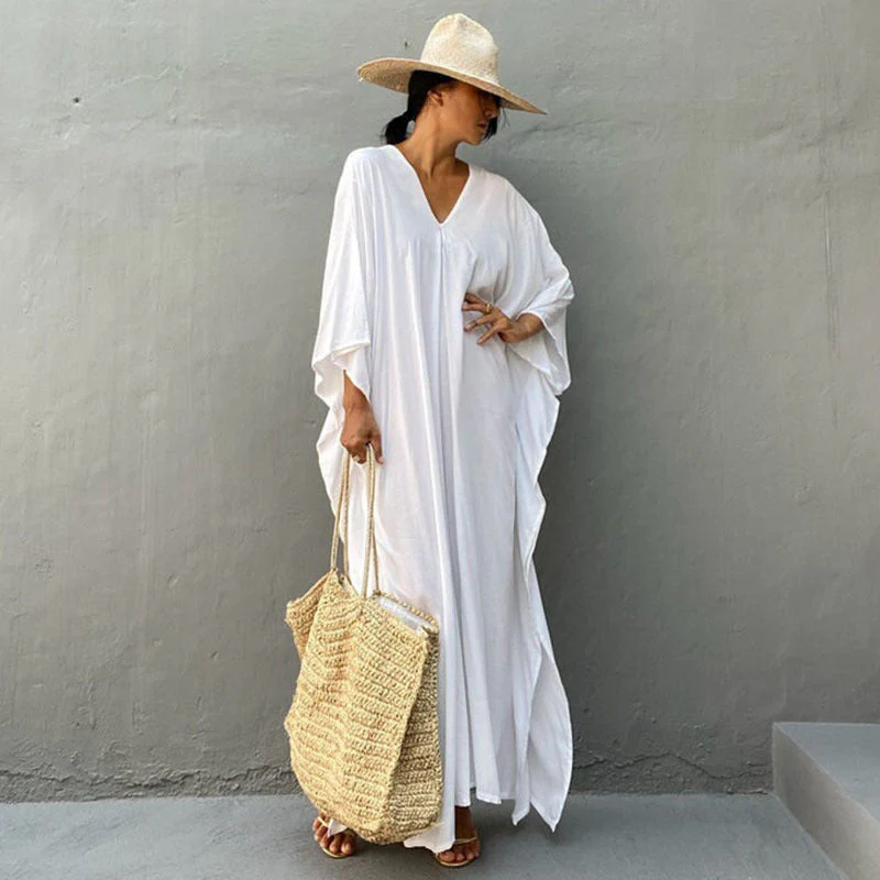 Relaxed Fit Vacation Midi Dress - Image 30