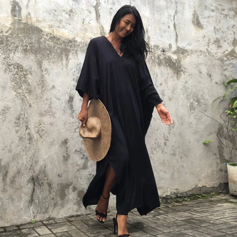 Relaxed Fit Vacation Midi Dress - Image 9