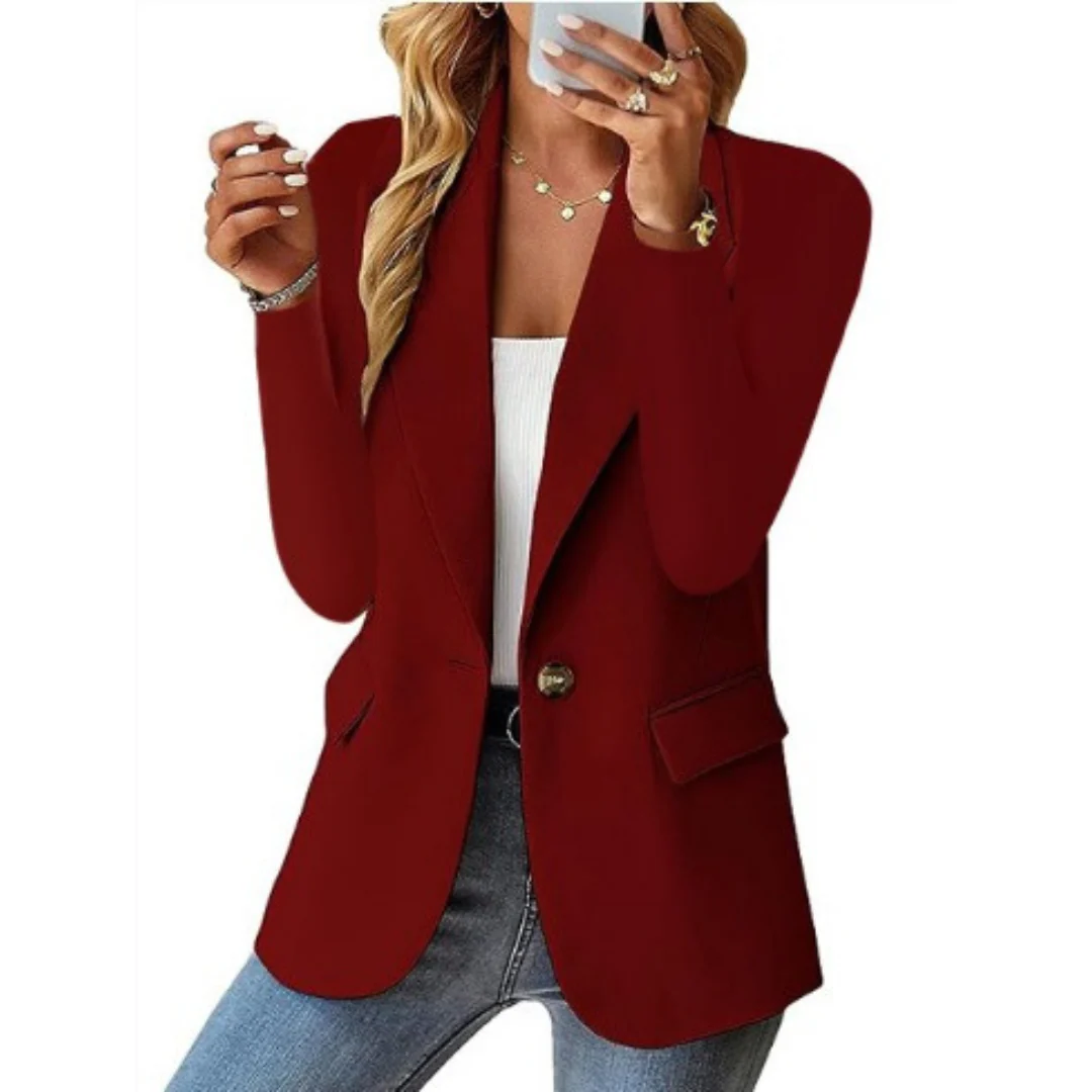 Versatile Structured Blazer Coat - Image 9