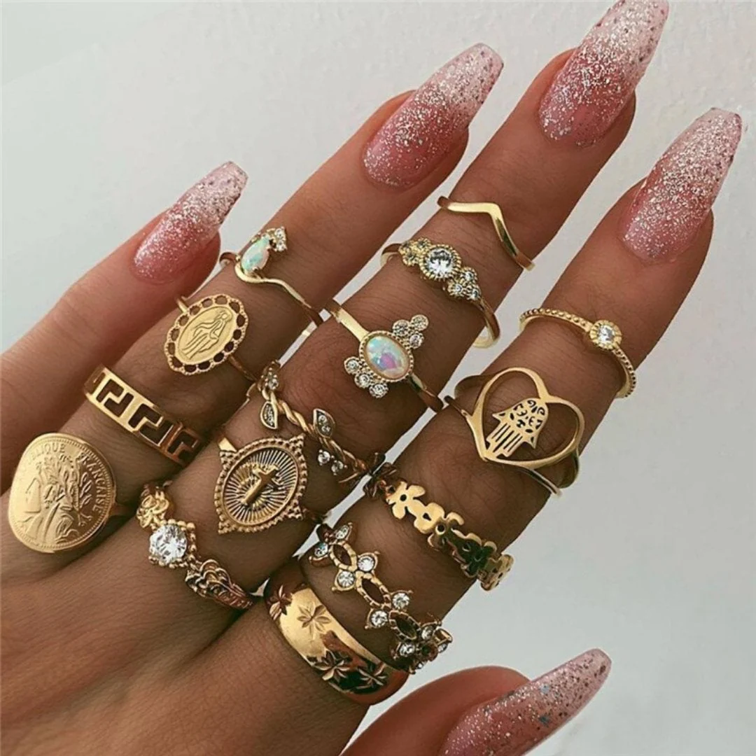 Vintage Unique Ring Set - Image 15