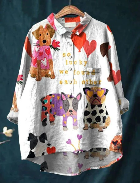 Whimsical Dog Art Tee with Lola Print - Image 3