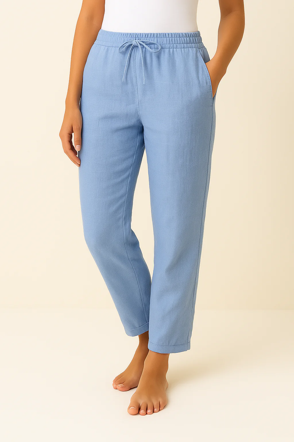 Wide Leg Lounge Trousers - Image 4