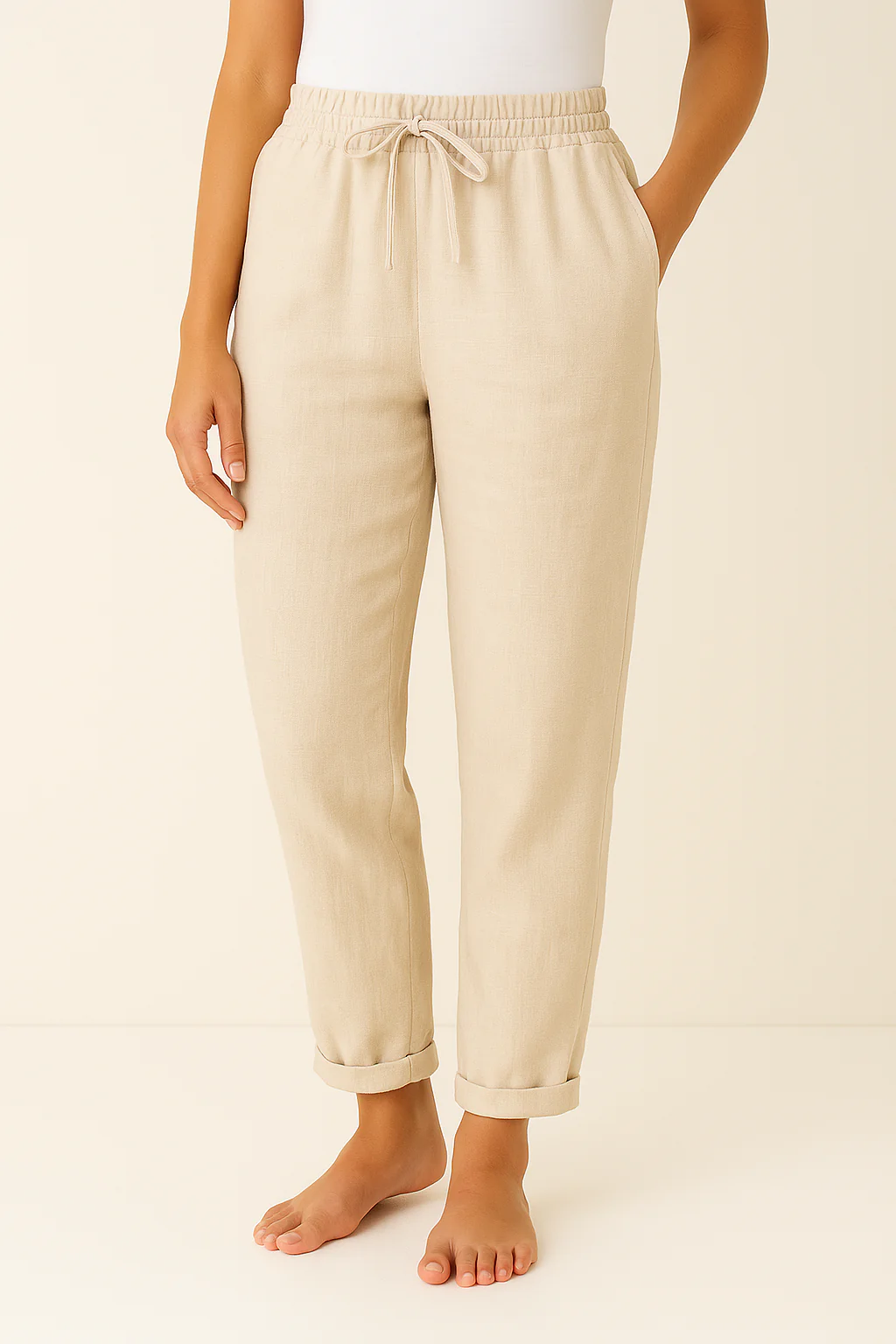 Wide Leg Lounge Trousers - Image 5