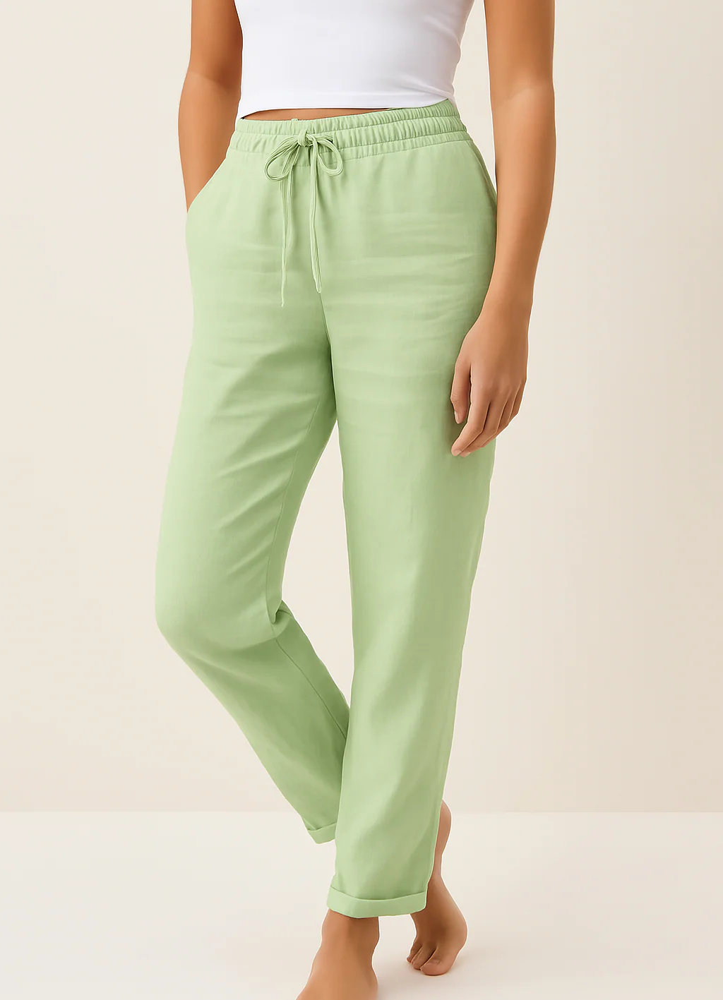 Wide Leg Lounge Trousers - Image 6