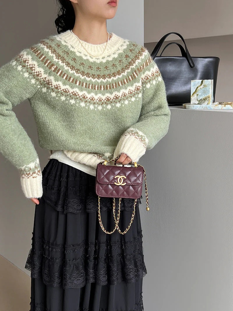 Heavyweight Knit Winter Sweater - Image 6