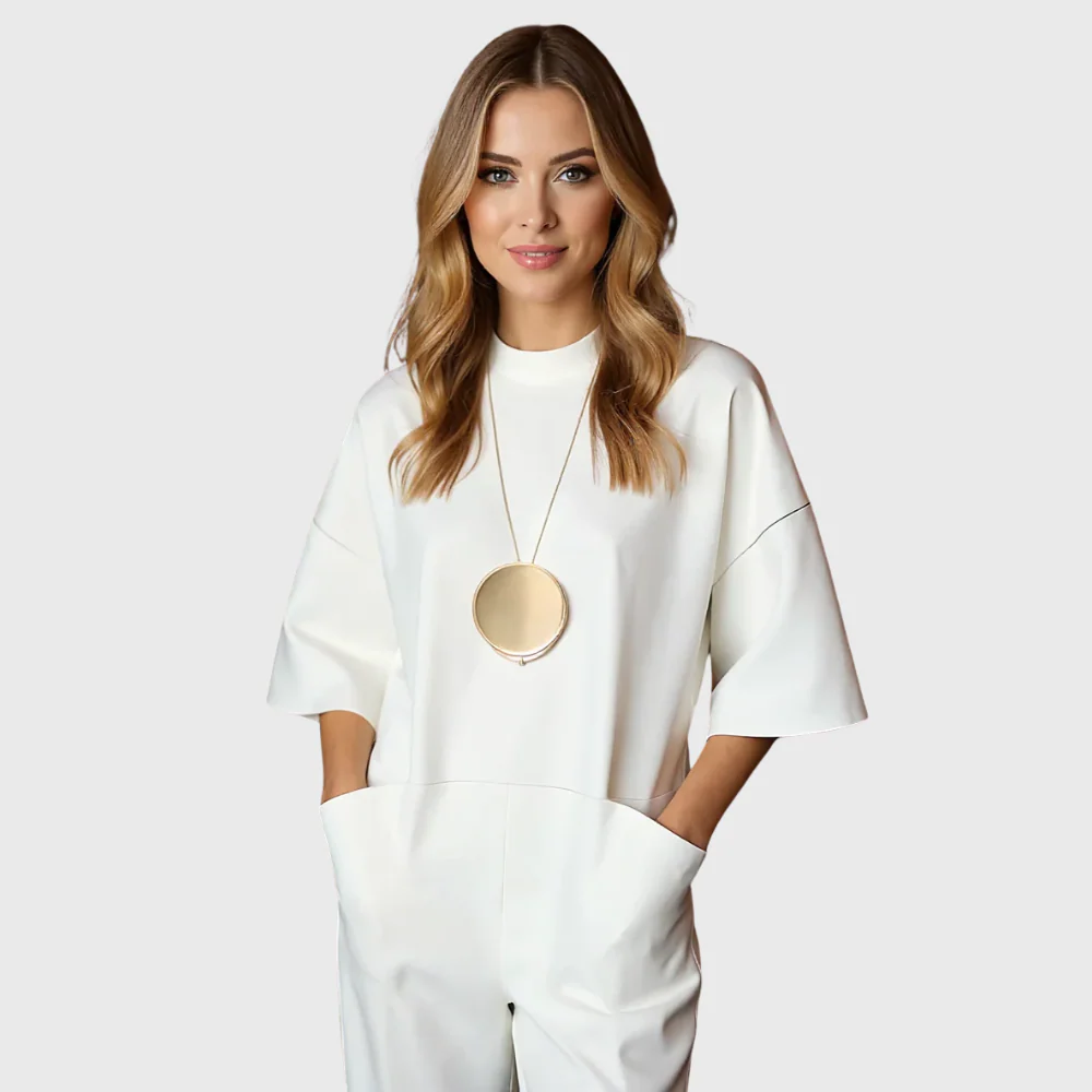 Women’s Elegant Short Sleeve Jumpsuit - Image 2