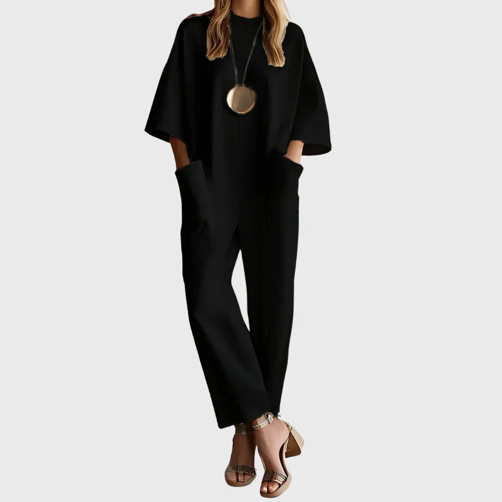 Women’s Elegant Short Sleeve Jumpsuit - Image 3