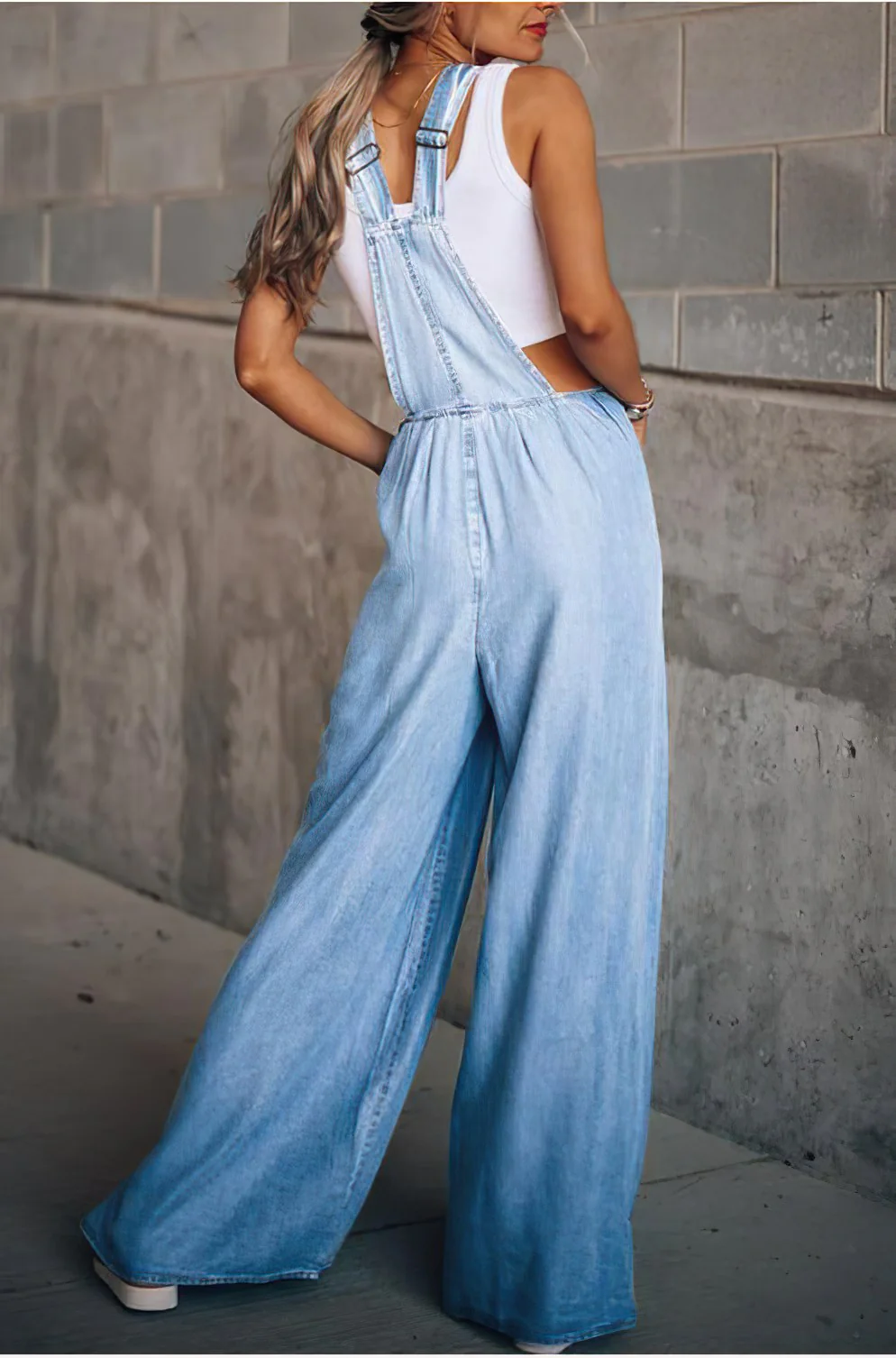 Women’s Lightweight Relaxed Fit Jumpsuit - Image 4