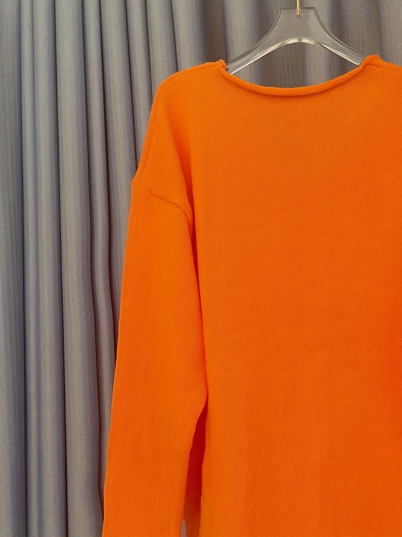 Women’s Plus Size V-Neck Knit Sweater - Image 3