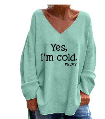 Women’s Plus Size V-Neck Knit Sweater - Image 6