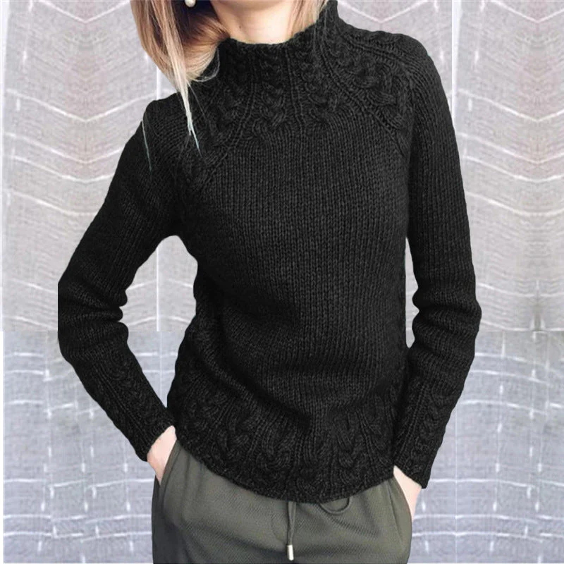 Women's Cable Knit Sweater - Image 9