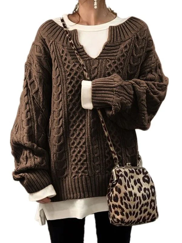 Women's Casual Knitted Sweater - Image 2