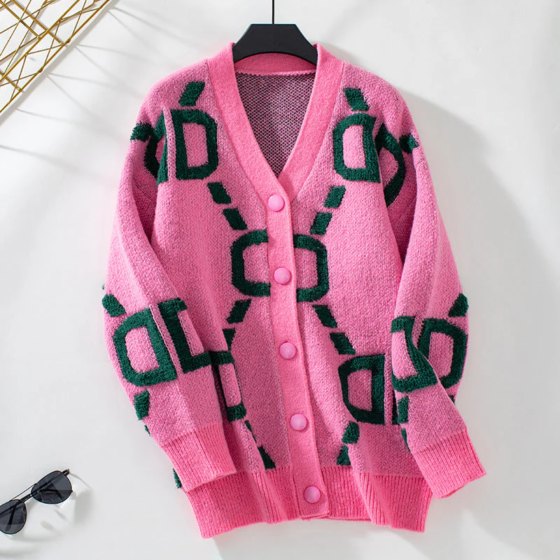 Women's Casual Patchwork Cardigan - Image 8
