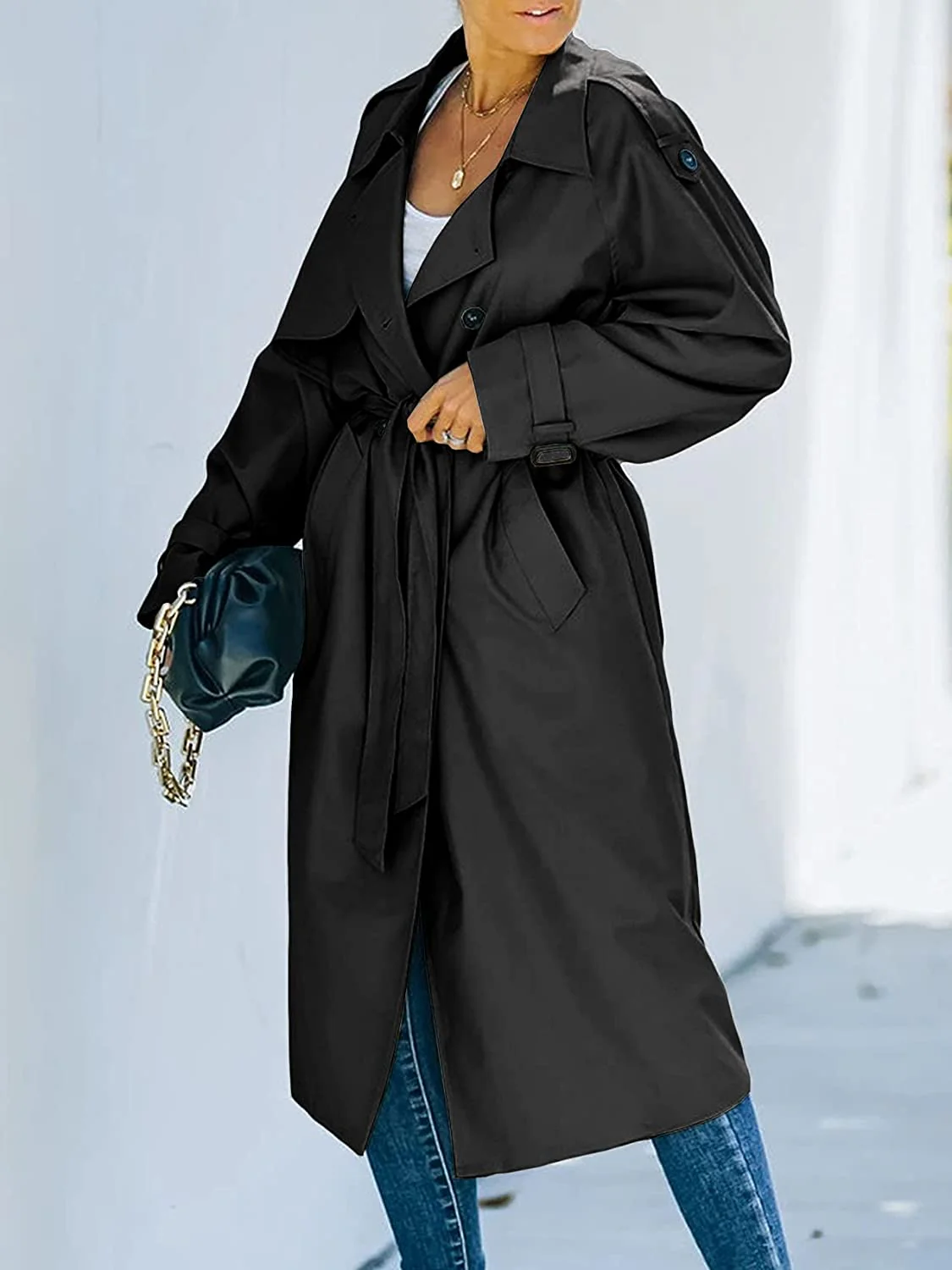 Women's Double-Breasted Trench Coat - Image 7
