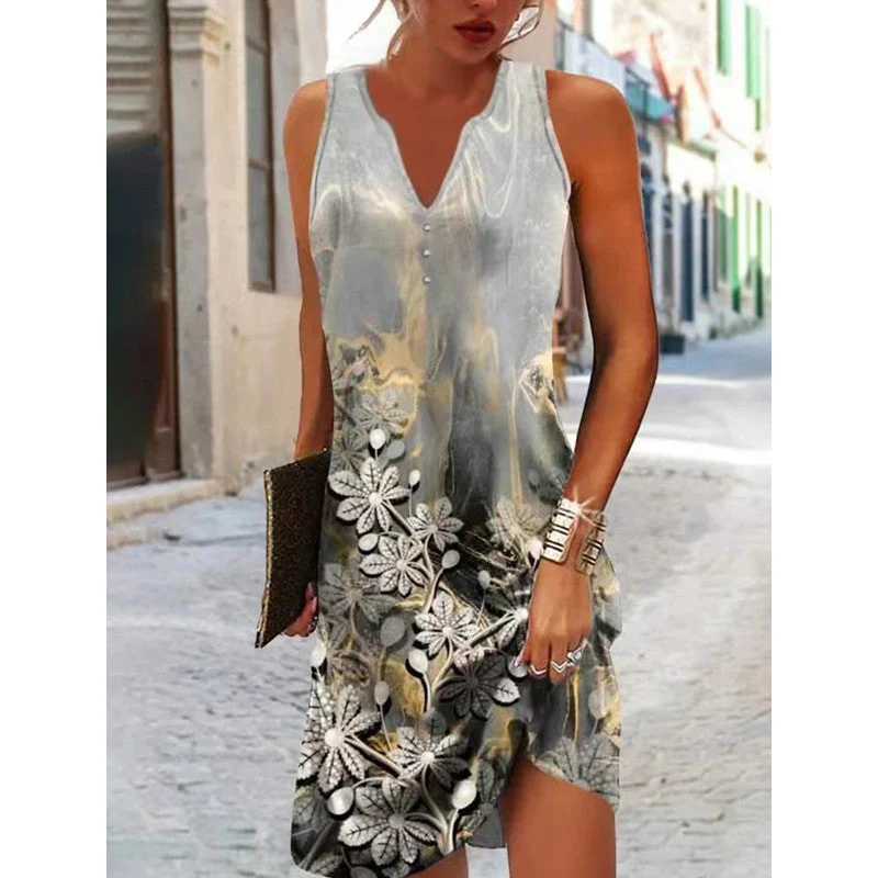 Women's Floral Print Long Dress - Image 13