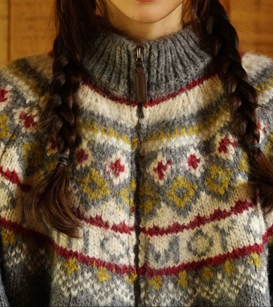 Women's High Collar Knit Sweater - Image 18