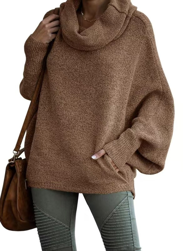 Women's High Collar Pullover Sweater - Image 13