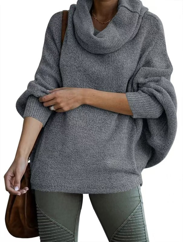 Women's High Collar Pullover Sweater - Image 7