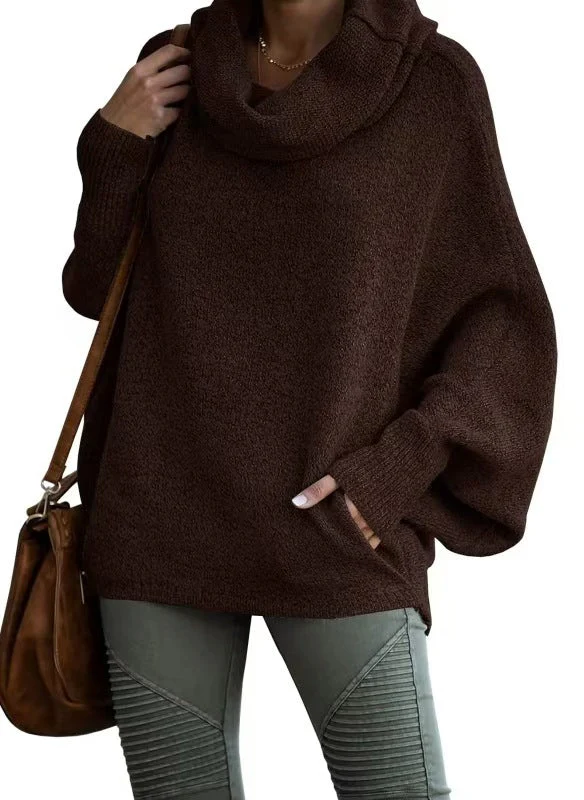 Women's High Collar Pullover Sweater - Image 8