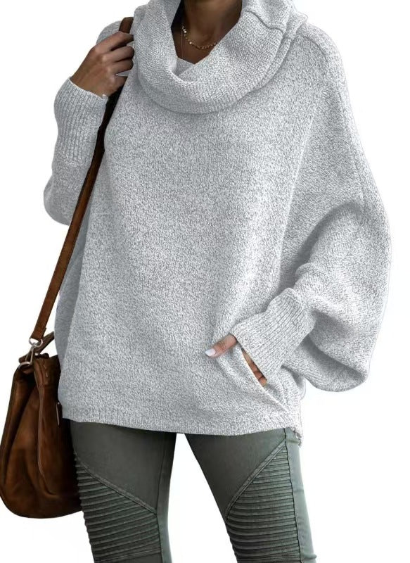 Women's High Collar Pullover Sweater - Image 9