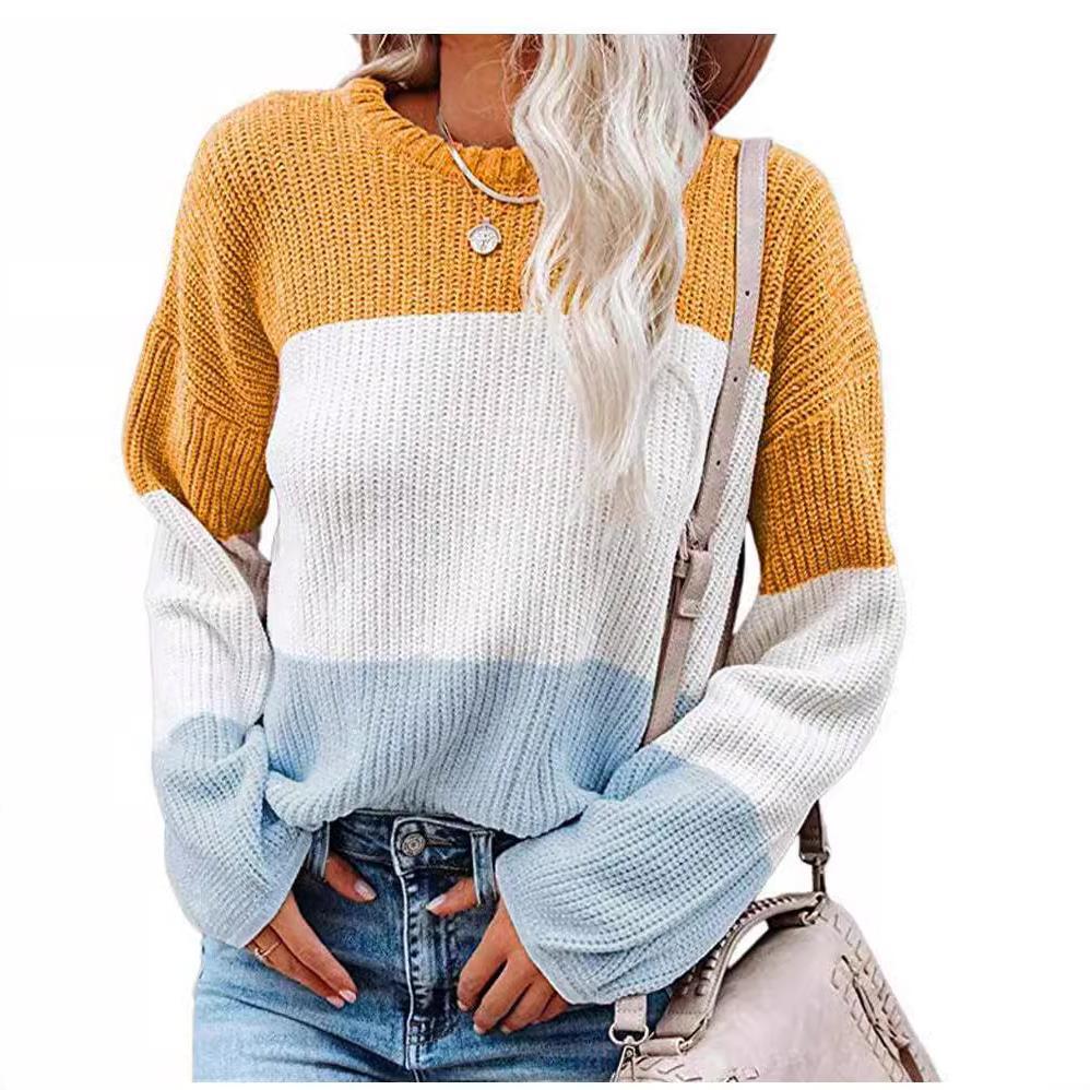 Women's Lantern Sleeve Pullover Sweater - Image 4