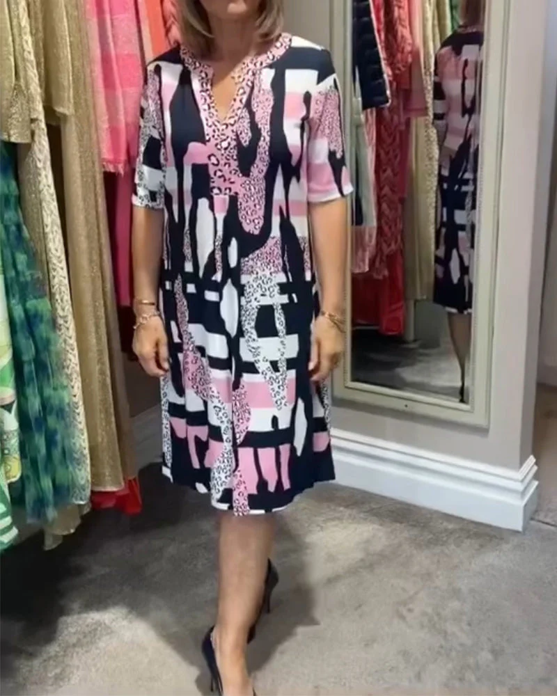 Women's leopard print midi dress - Image 3