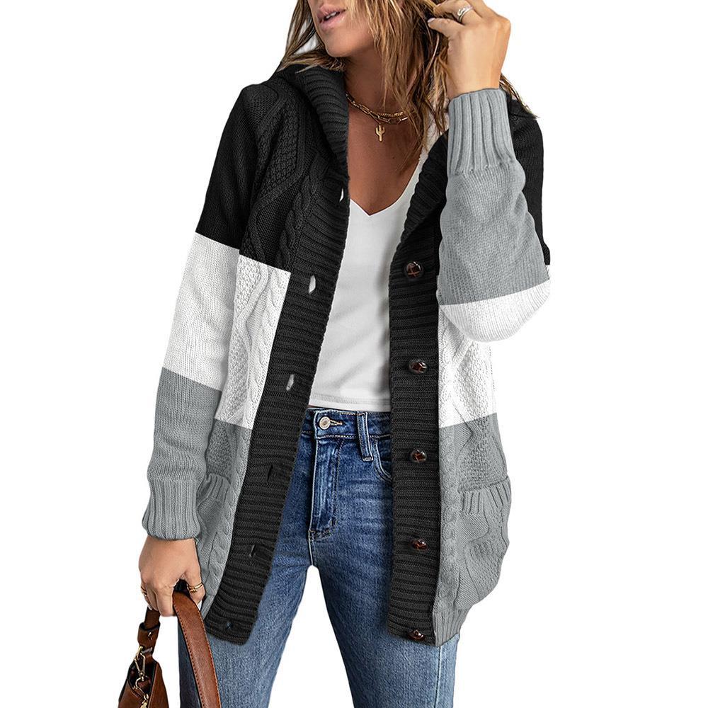 Women's Long Sleeve Button Down Knit Cardigan - Image 3