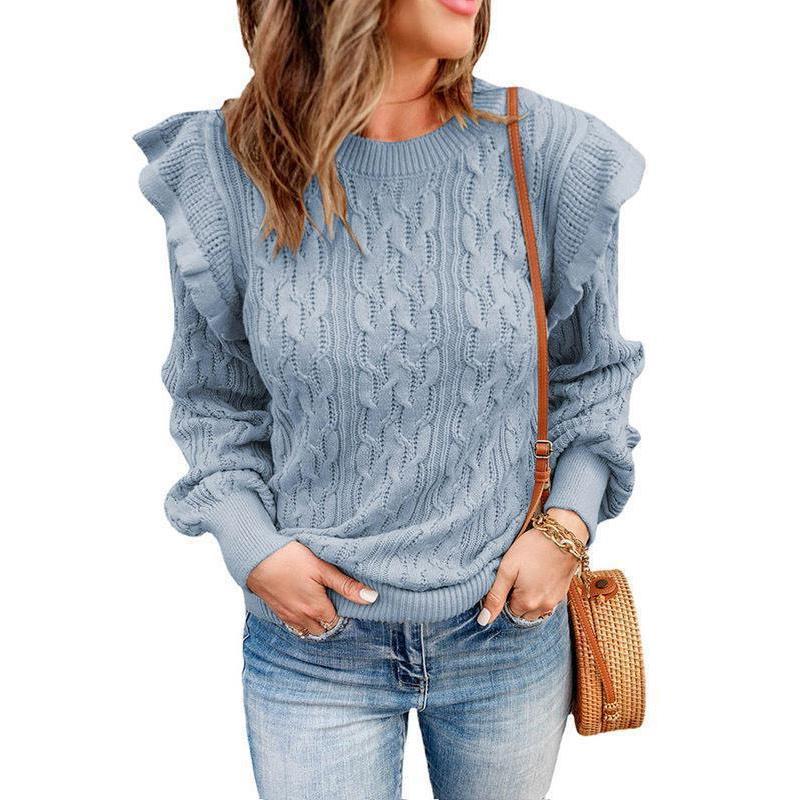 Women's Loose Long Sleeved Sweater - Image 5