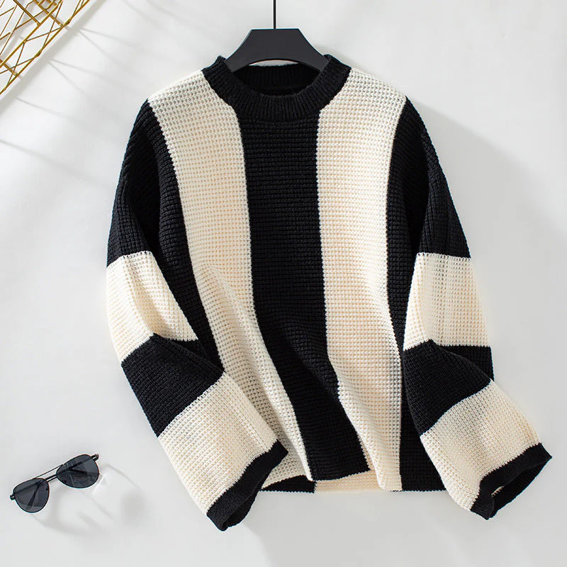 Women's Loose Round Neck Knitted Sweater - Image 10