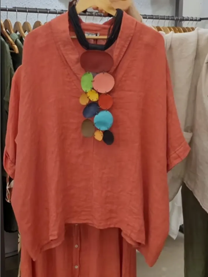 Women's Soft Feel V-Neck Top - Image 2