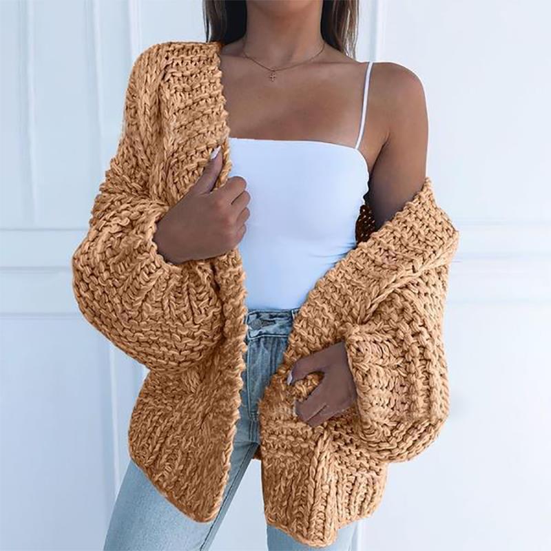 Women's Thickened Mohair Cardigan Sweater - Image 3