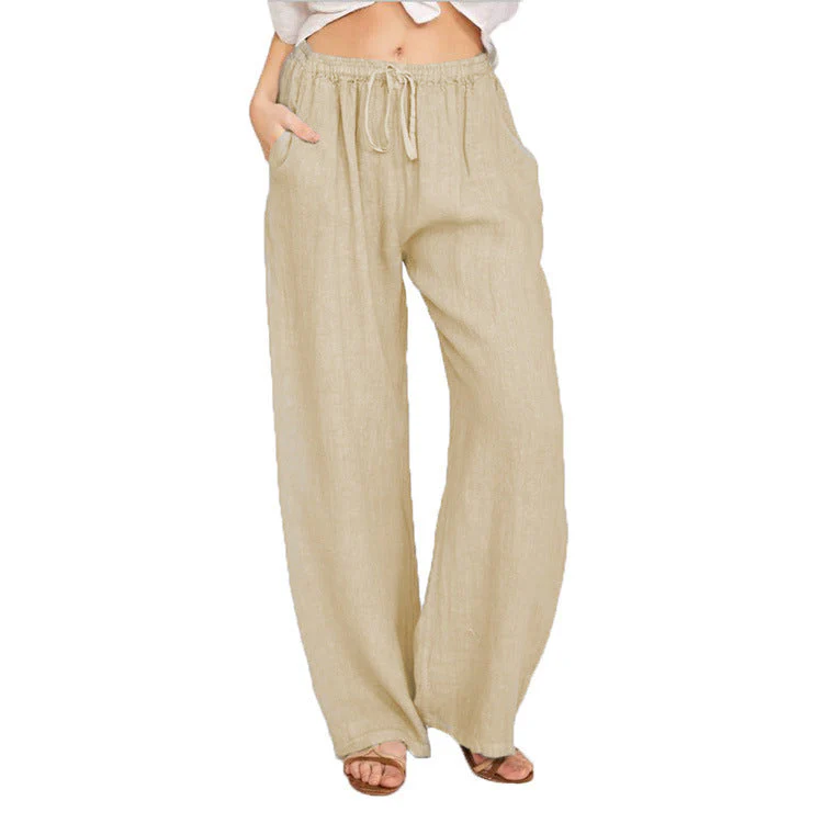 Women’s Ice Silk Straight Leg Trousers - Image 25